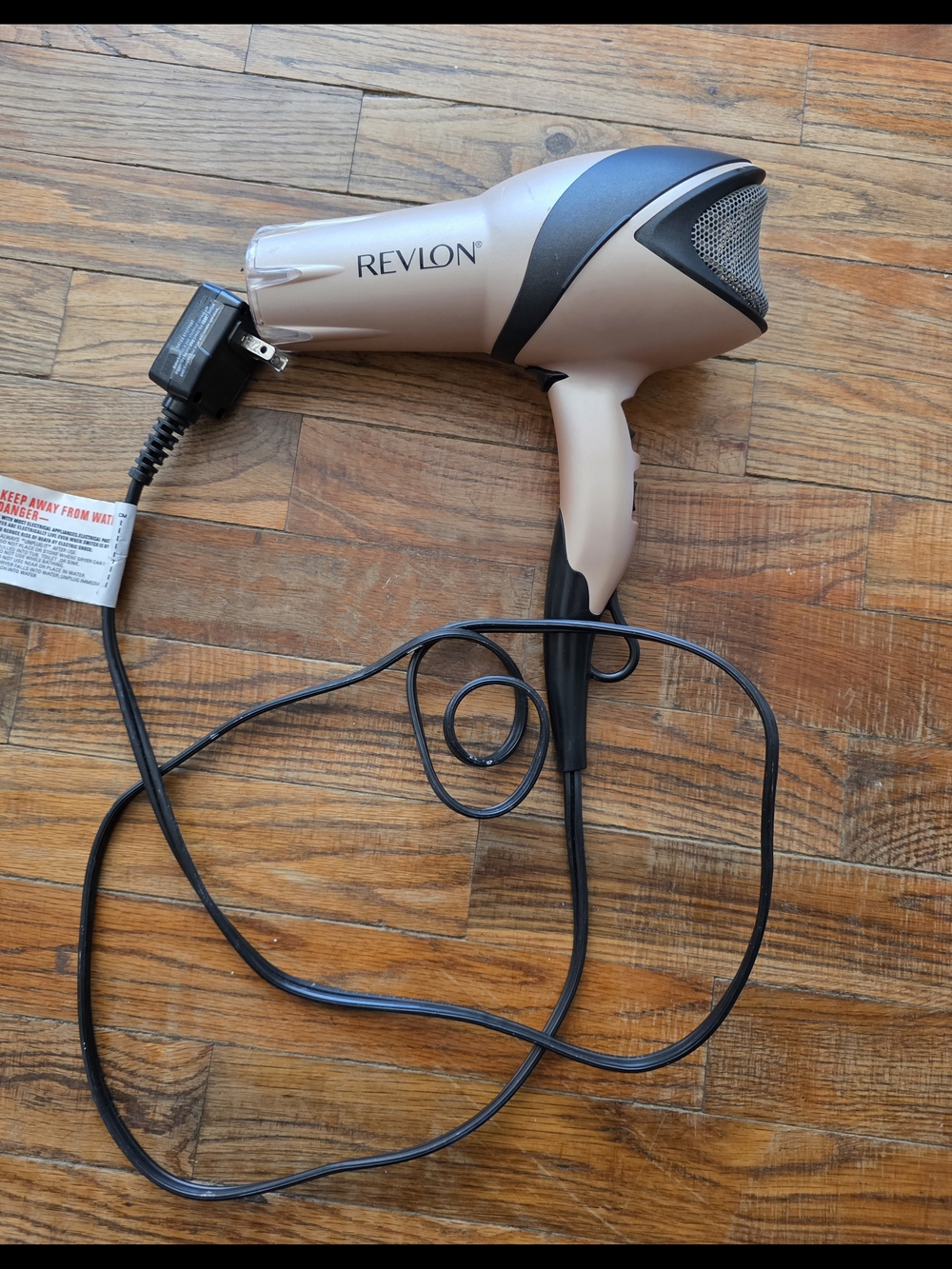 Revlon Rose Gold and Black Compact Hair Dryer
